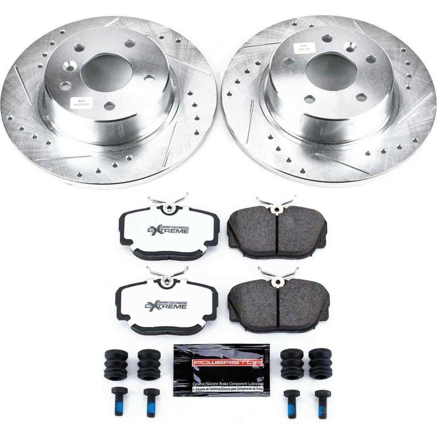 PowerStop Power Stop 99-04 Land Rover Discovery Rear Z26 Street Warrior Brake Kit K6152-26