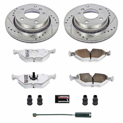 PowerStop Power Stop 98-99 BMW 323i Rear Z26 Street Warrior Brake Kit K615-26