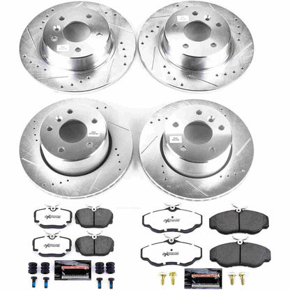 PowerStop Power Stop 99-04 Land Rover Discovery Front & Rear Z36 Truck & Tow Brake Kit K6153-36