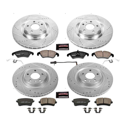 PowerStop Power Stop 2011 Audi S4 Front & Rear Z23 Evolution Sport Brake Kit K6155