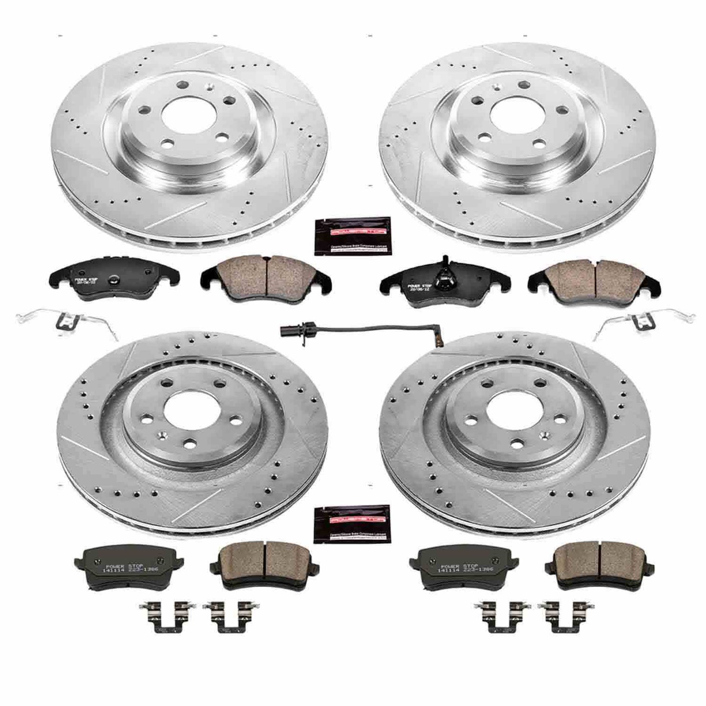 PowerStop Power Stop 10-11 Audi S4 Front & Rear Z23 Evolution Sport Brake Kit K6157