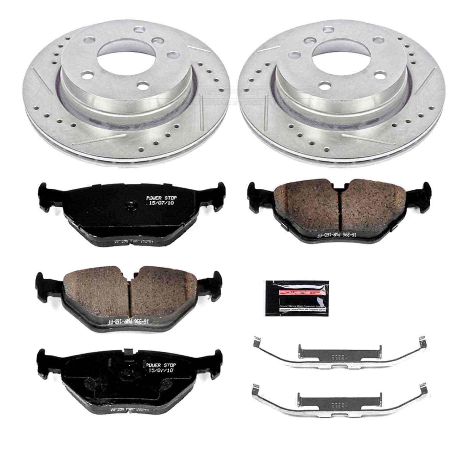 Power Stop 98-99 BMW 323i Rear Z23 Evolution Sport Brake Kit K615