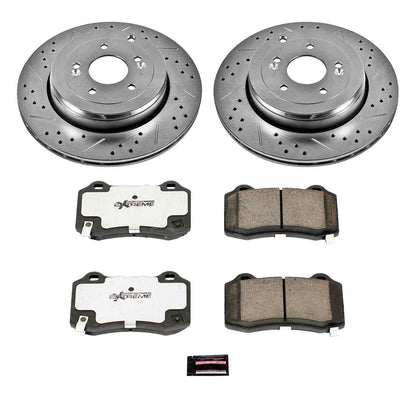 PowerStop Power Stop 10-16 Hyundai Genesis Coupe Rear Z26 Street Warrior Brake Kit K6165-26