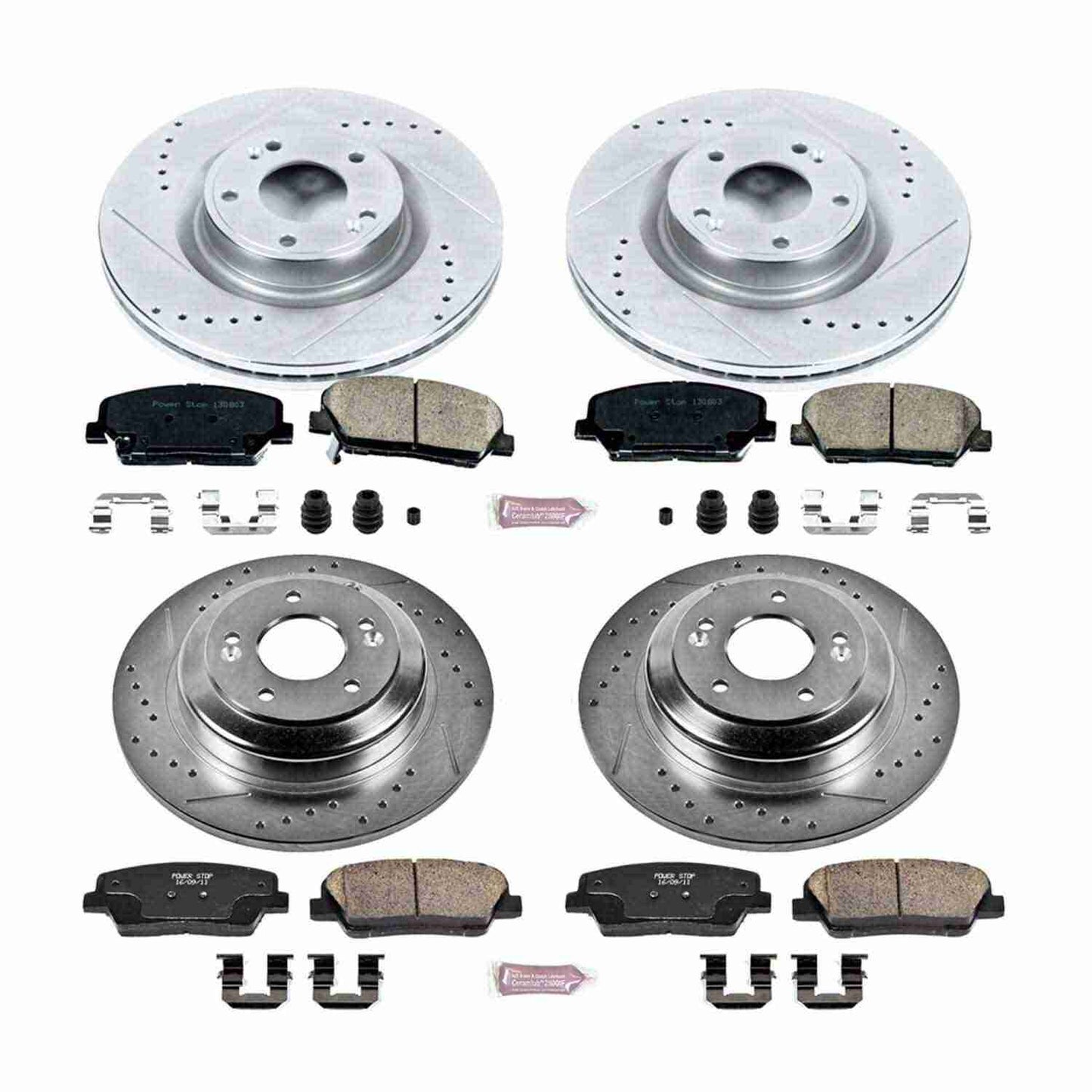 PowerStop Power Stop 10-16 Hyundai Genesis Coupe Front & Rear Z23 Evolution Sport Brake Kit K6170