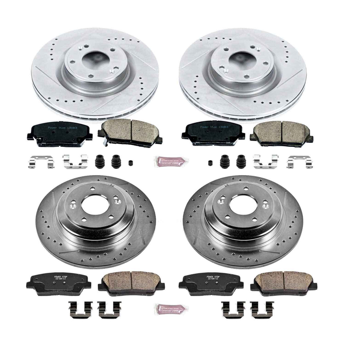 PowerStop Power Stop 10-16 Hyundai Genesis Coupe Front & Rear Z23 Evolution Sport Brake Kit K6170