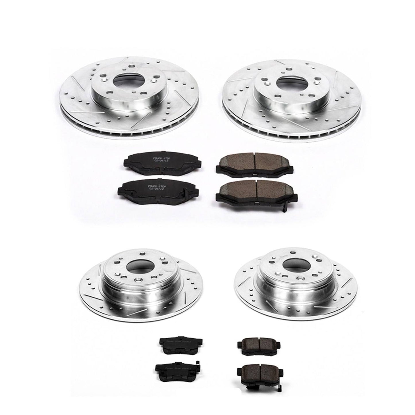 PowerStop Power Stop 02-04 Honda CR-V Front & Rear Z23 Evolution Sport Brake Kit K6171