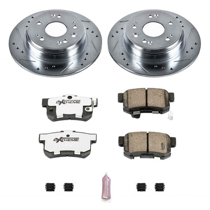 PowerStop Power Stop 02-04 Honda CR-V Rear Z26 Street Warrior Brake Kit K6172-26