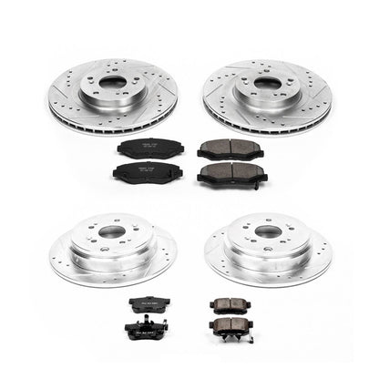 PowerStop Power Stop 05-06 Honda CR-V Front & Rear Z23 Evolution Sport Brake Kit K6173