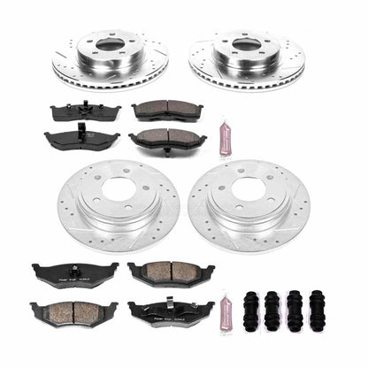 PowerStop Power Stop 98-04 Chrysler Concorde Front & Rear Z23 Evolution Sport Brake Kit K6177
