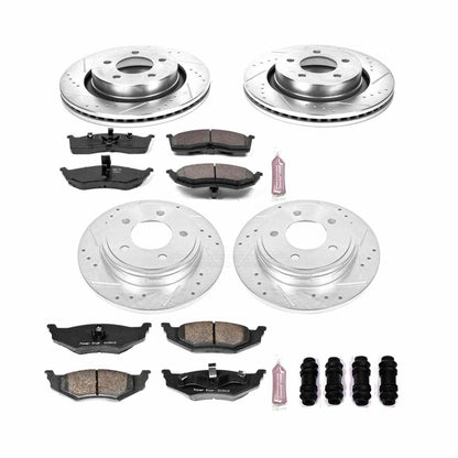 PowerStop Power Stop 00-04 Chrysler Concorde Front & Rear Z23 Evolution Sport Brake Kit K6178