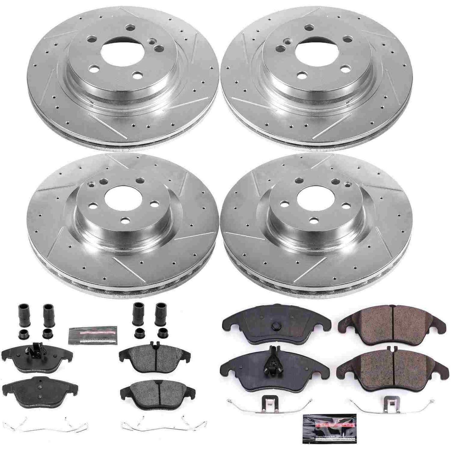 PowerStop Power Stop 12-15 Mercedes-Benz C250 Front & Rear Z23 Evolution Sport Brake Kit K6206