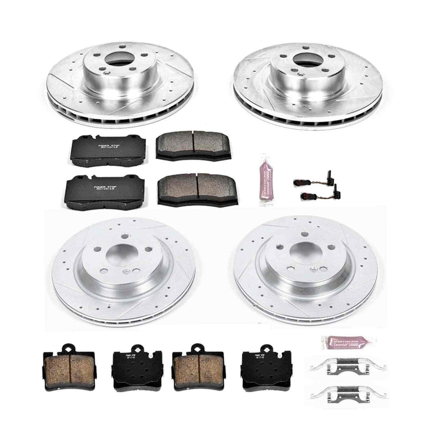 PowerStop Power Stop 00-03 Mercedes-Benz CL500 Front & Rear Z23 Evolution Sport Brake Kit K6211