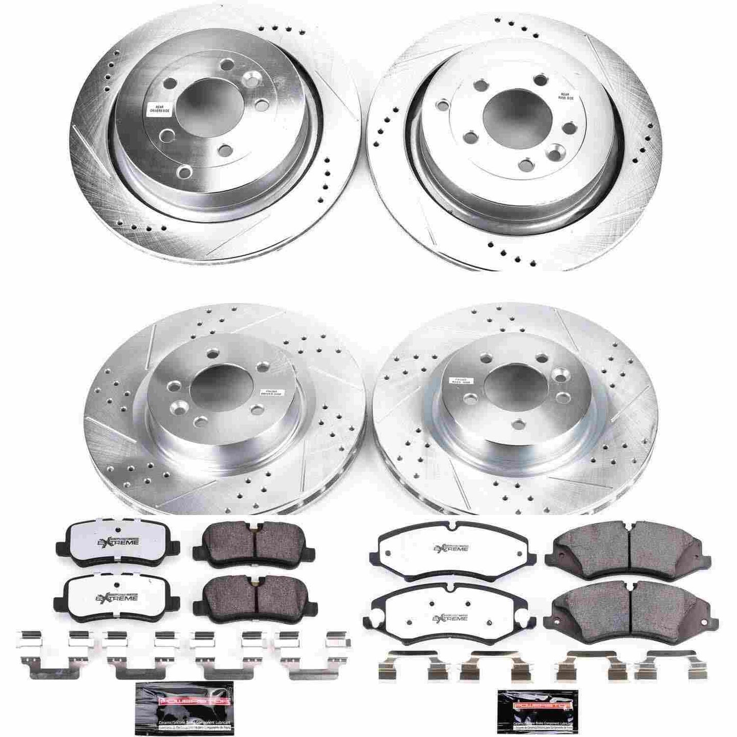 PowerStop Power Stop 10-13 Land Rover Range Rover Sport Front & Rear Z36 Truck & Tow Brake Kit K6227-36