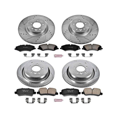 PowerStop Power Stop 10-13 Land Rover Range Rover Sport Front & Rear Z23 Evolution Sport Brake Kit K6227