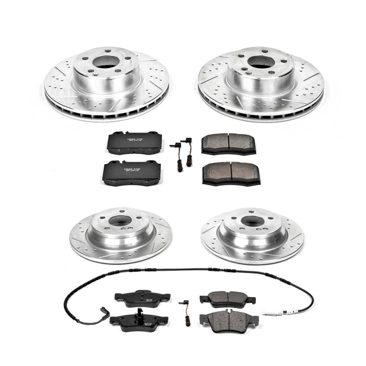 PowerStop Power Stop 03-06 Mercedes-Benz CL500 Front & Rear Z23 Evolution Sport Brake Kit K6229