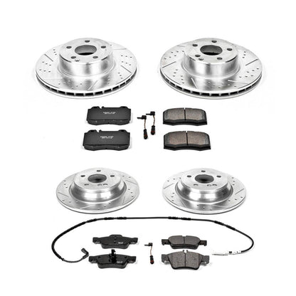PowerStop Power Stop 03-06 Mercedes-Benz CL500 Front & Rear Z23 Evolution Sport Brake Kit K6229
