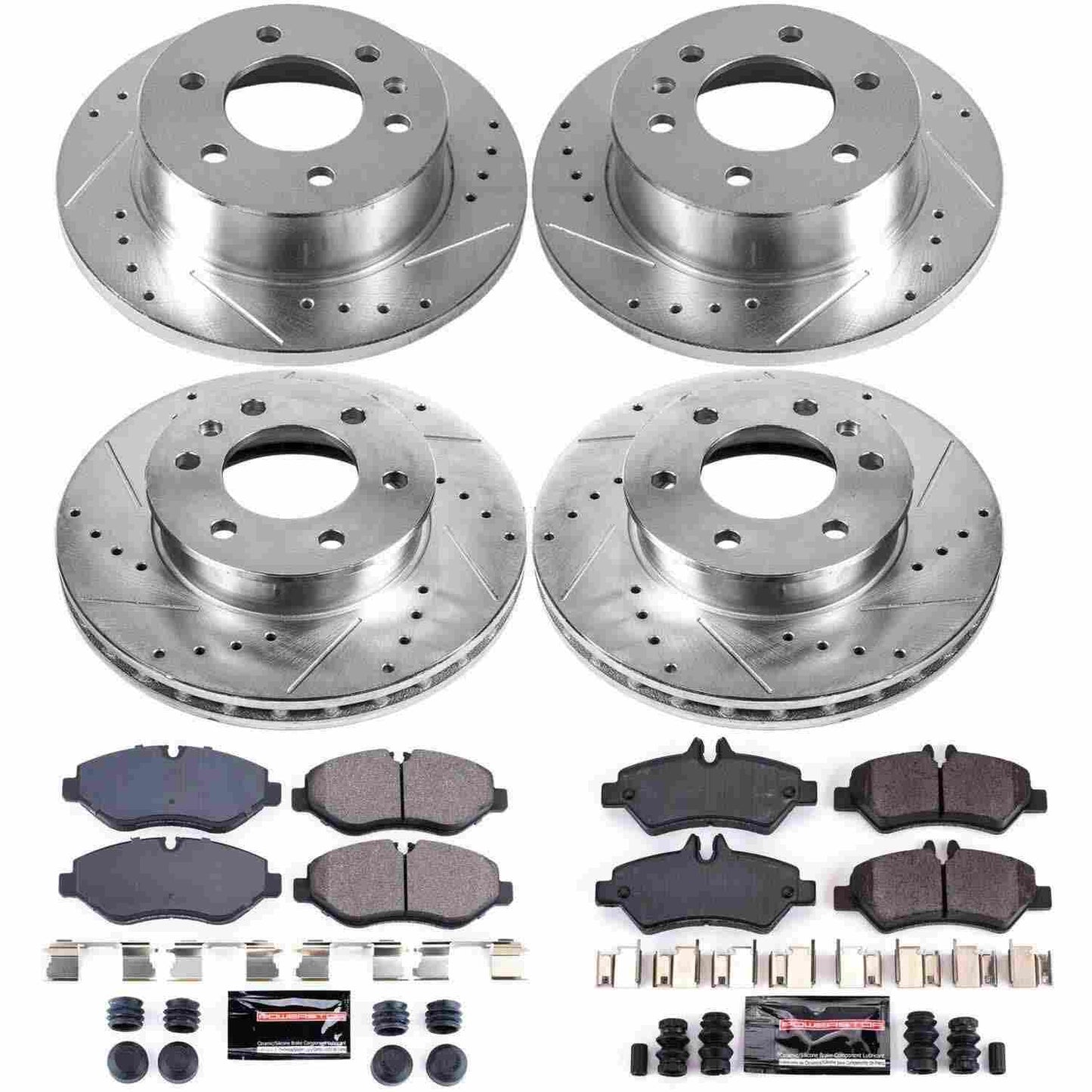 PowerStop Power Stop 07-09 Dodge Sprinter 2500 Front & Rear Z23 Evolution Sport Brake Kit K6235