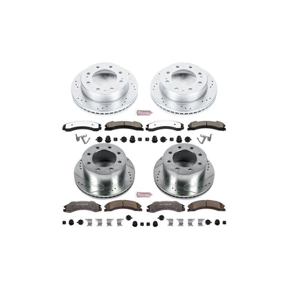 PowerStop Power Stop 12-19 Chevrolet Silverado 3500 HD Front & Rear Z36 Truck & Tow Brake Kit K6260-36