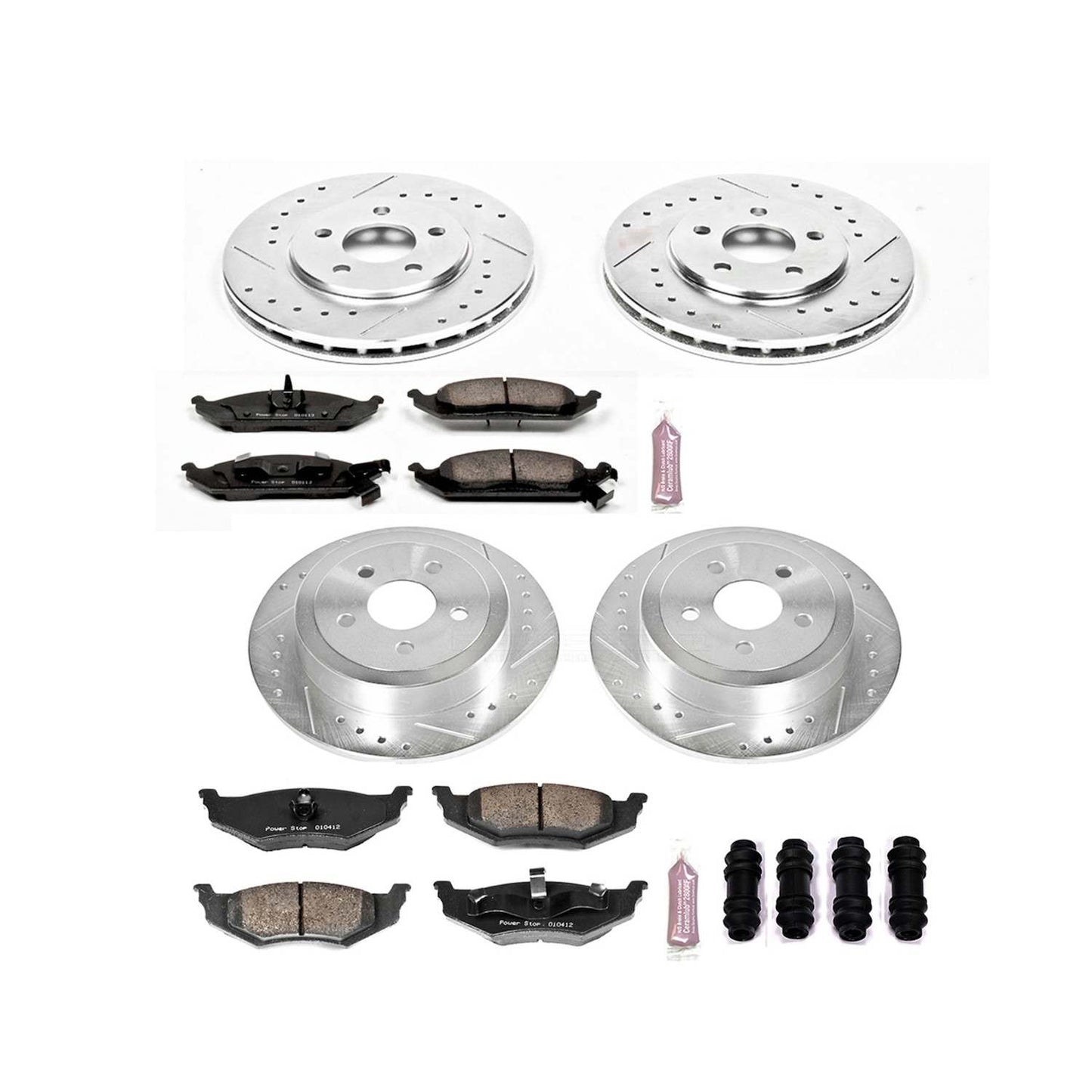 PowerStop Power Stop 95-00 Chrysler Cirrus Front & Rear Z23 Evolution Sport Brake Kit K6264