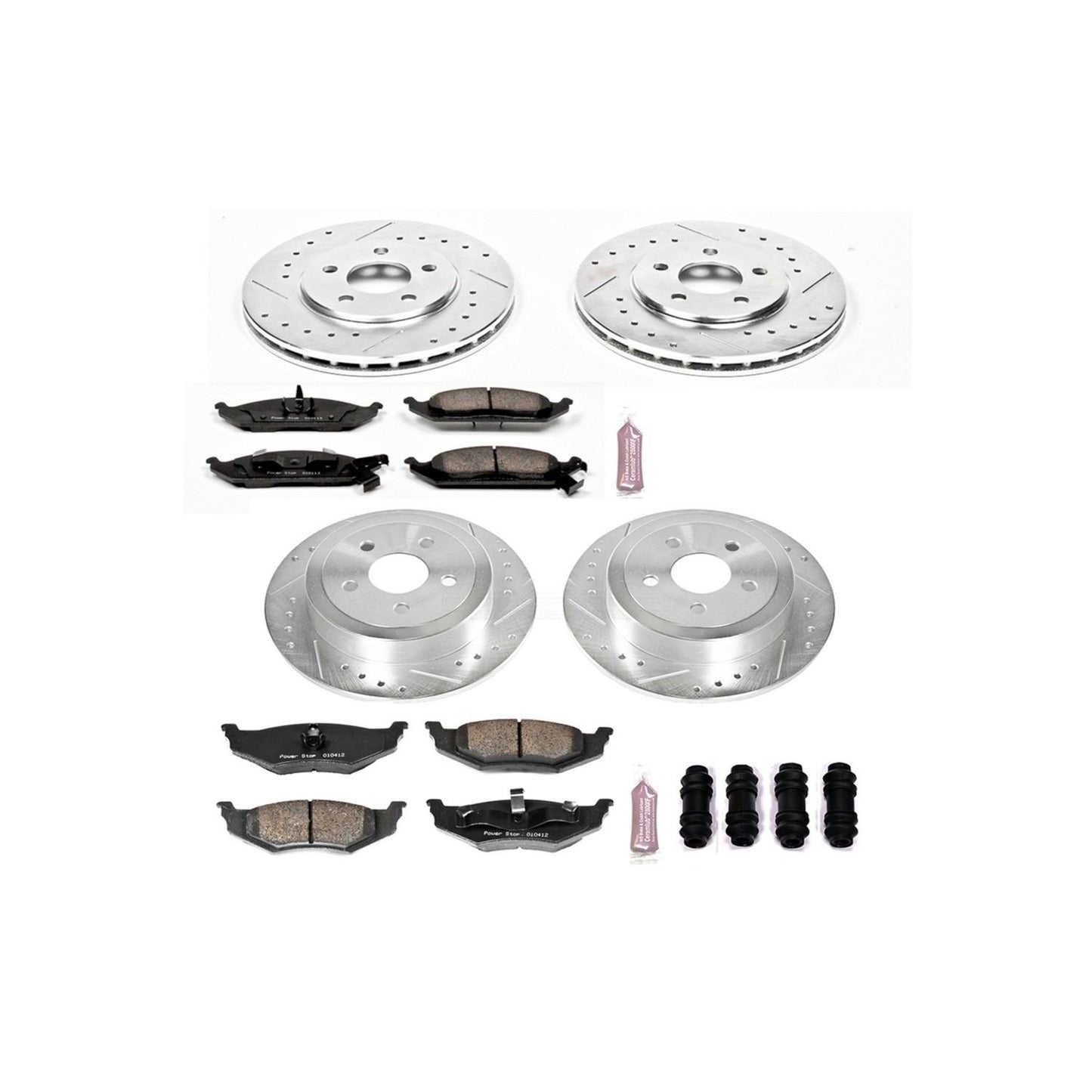 PowerStop Power Stop 95-00 Chrysler Cirrus Front & Rear Z23 Evolution Sport Brake Kit K6265