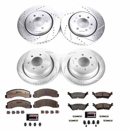 PowerStop Power Stop 12-18 Ford F-150 Front & Rear Z36 Truck & Tow Brake Kit K6268-36