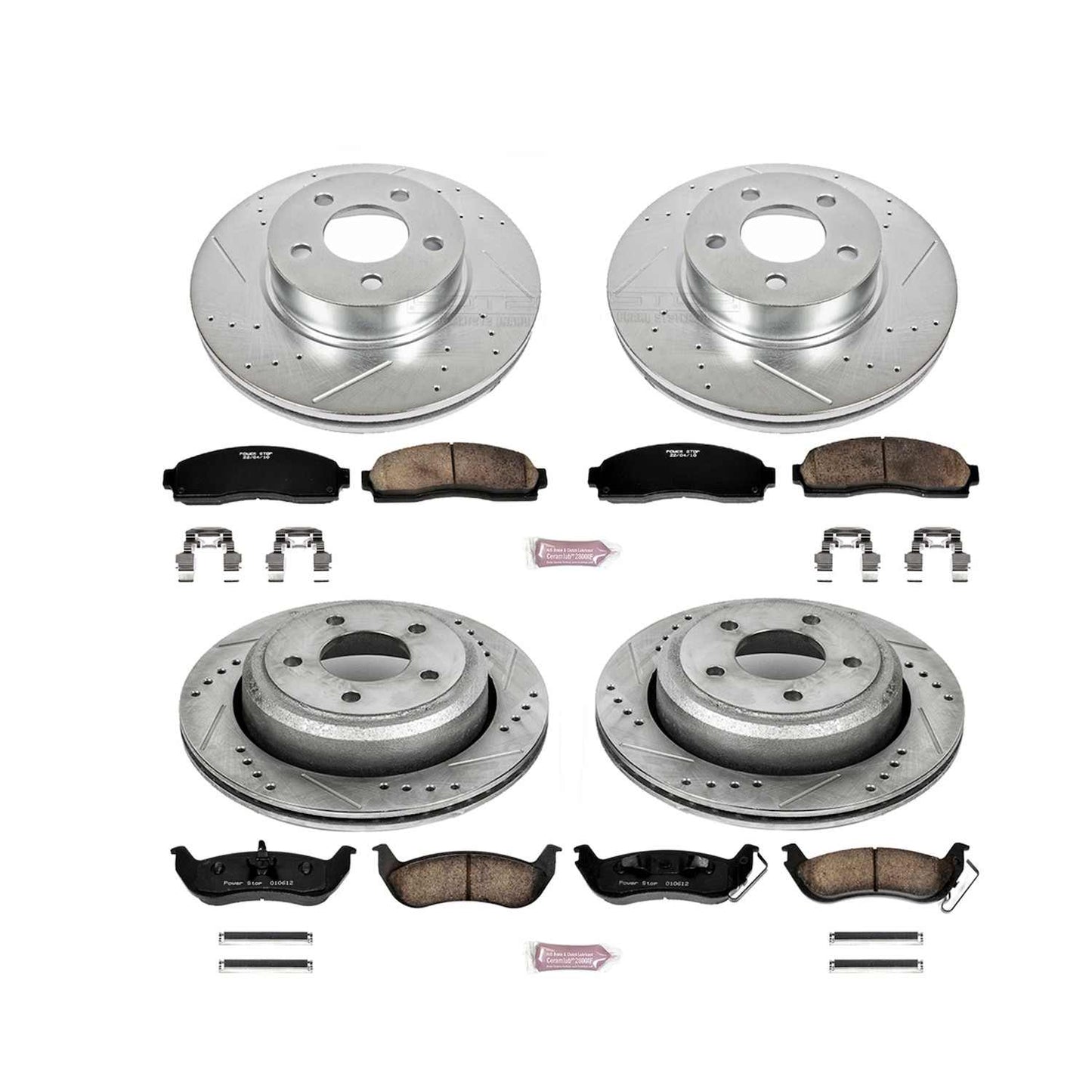 PowerStop Power Stop 10-11 Ford Ranger Front & Rear Z23 Evolution Sport Brake Kit K6273