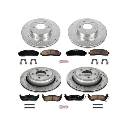 PowerStop Power Stop 10-11 Ford Ranger Front & Rear Z23 Evolution Sport Brake Kit K6273