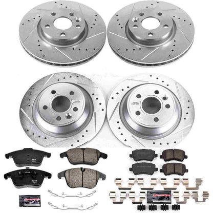 PowerStop Power Stop 12-15 Land Rover Range Rover Evoque Front & Rear Z23 Evolution Sport Brake Kit K6276