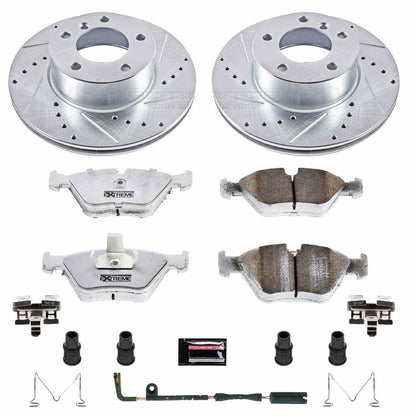 PowerStop Power Stop 01-03 BMW 525i Front Z26 Street Warrior Brake Kit K628-26