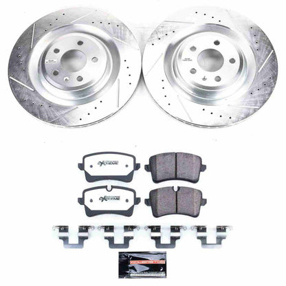 PowerStop Power Stop 16-18 Audi A7 Quattro Rear Z26 Street Warrior Brake Kit K6287-26