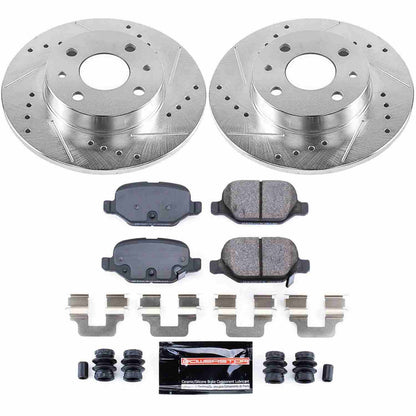 PowerStop Power Stop 12-18 Fiat 500 Rear Z23 Evolution Sport Brake Kit K6292
