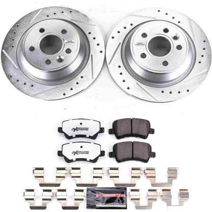 PowerStop Power Stop 12-15 Land Rover Range Rover Evoque Rear Z36 Truck & Tow Brake Kit K6293-36