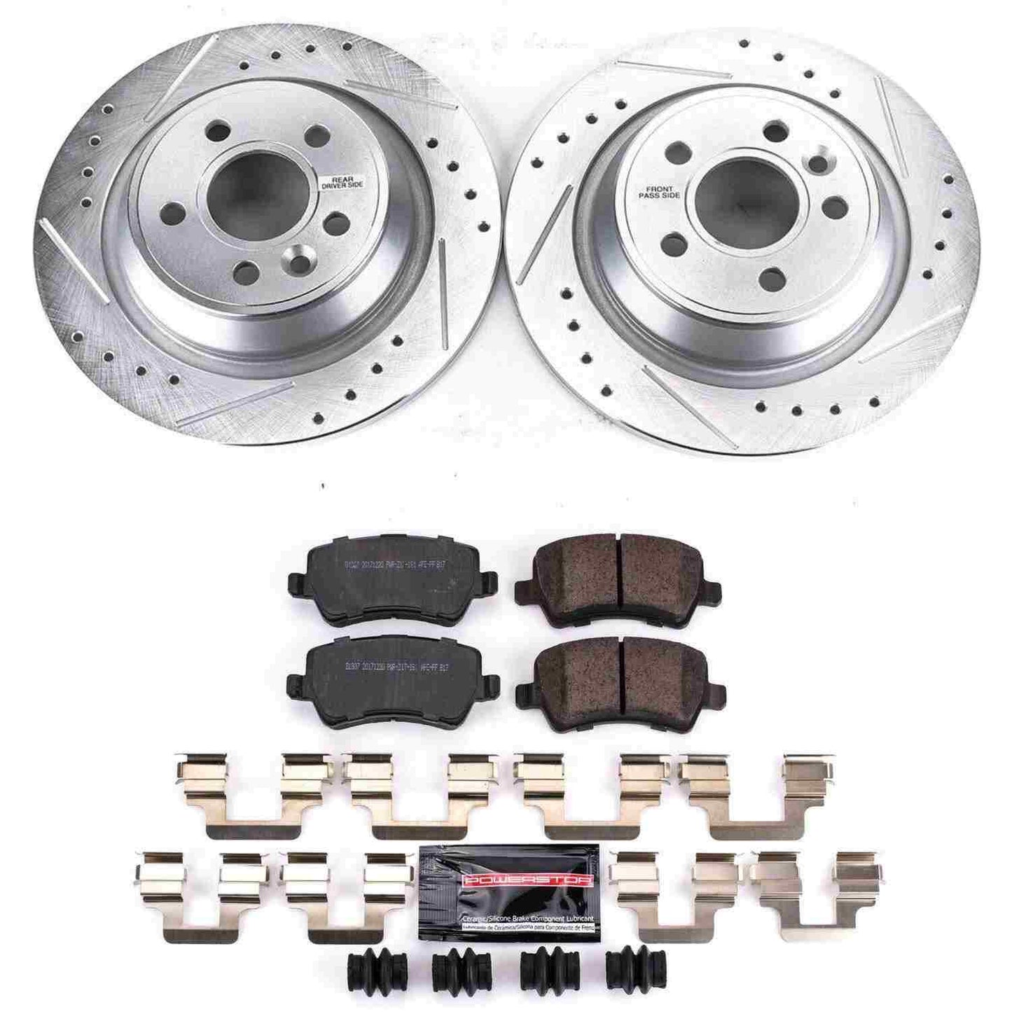 PowerStop Power Stop 12-15 Land Rover Range Rover Evoque Rear Z23 Evolution Sport Brake Kit K6293