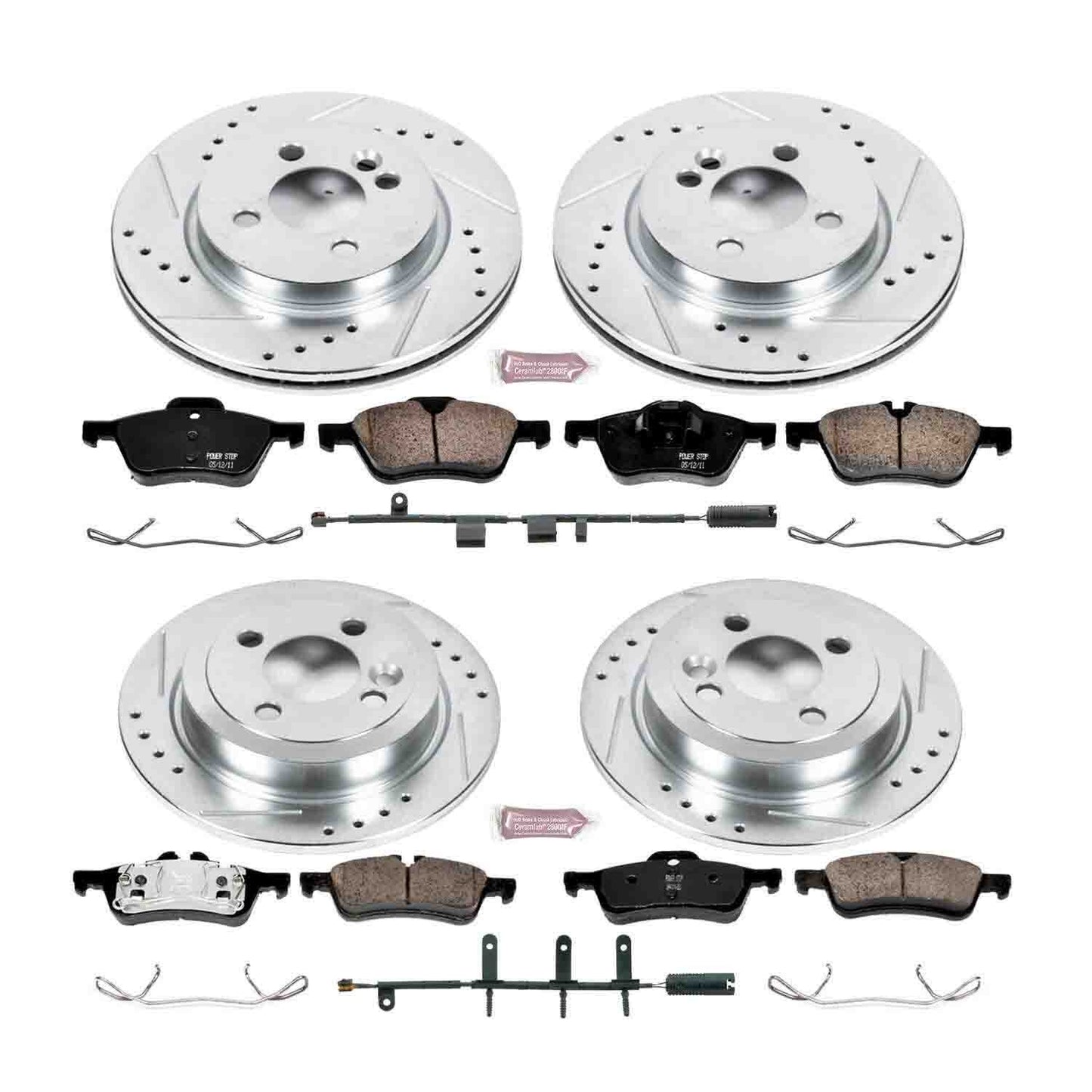PowerStop Power Stop 07-08 Mini Cooper Front & Rear Z23 Evolution Sport Brake Kit K6296