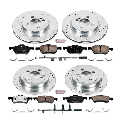 PowerStop Power Stop 07-08 Mini Cooper Front & Rear Z23 Evolution Sport Brake Kit K6296