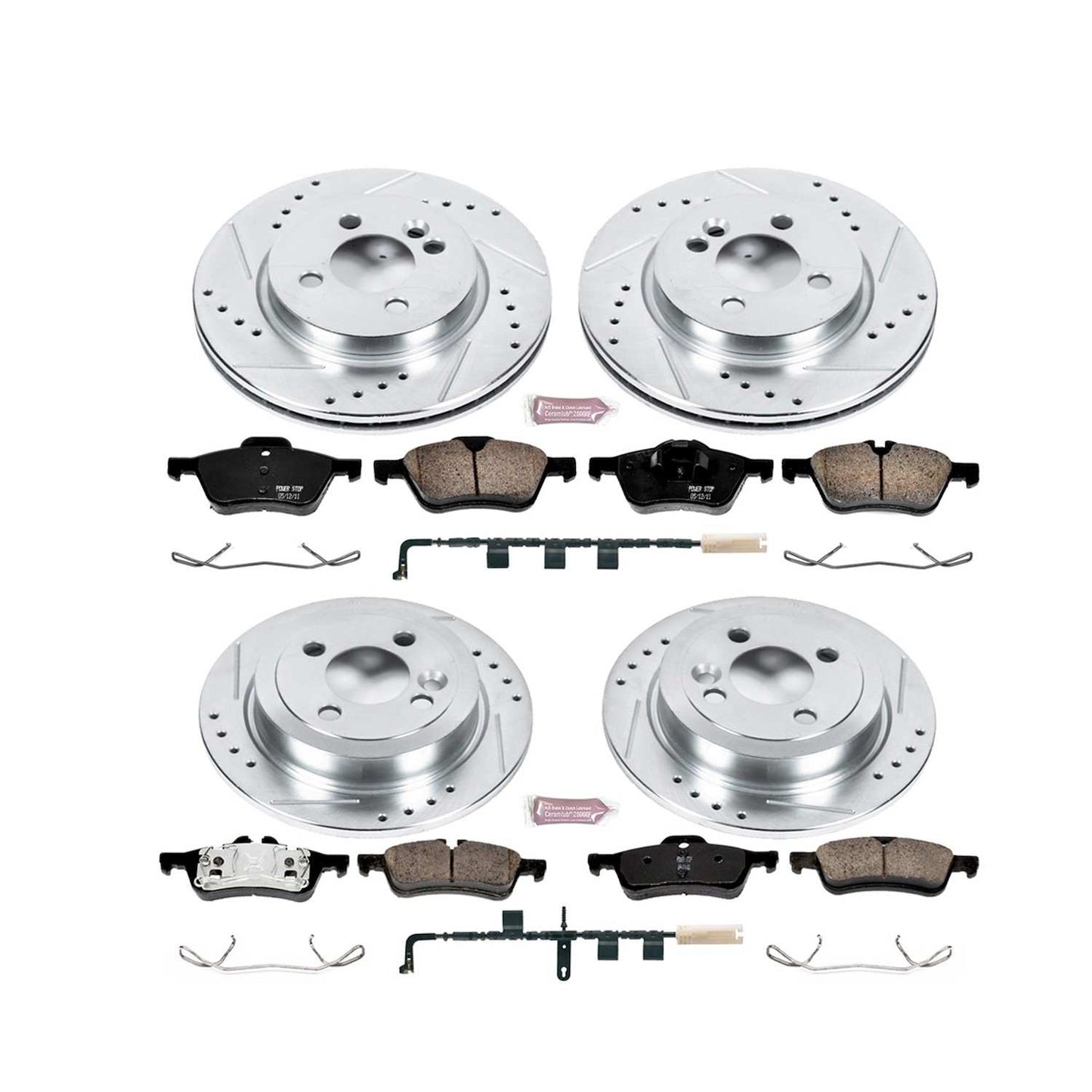 PowerStop Power Stop 07-10 Mini Cooper Front & Rear Z23 Evolution Sport Brake Kit K6298