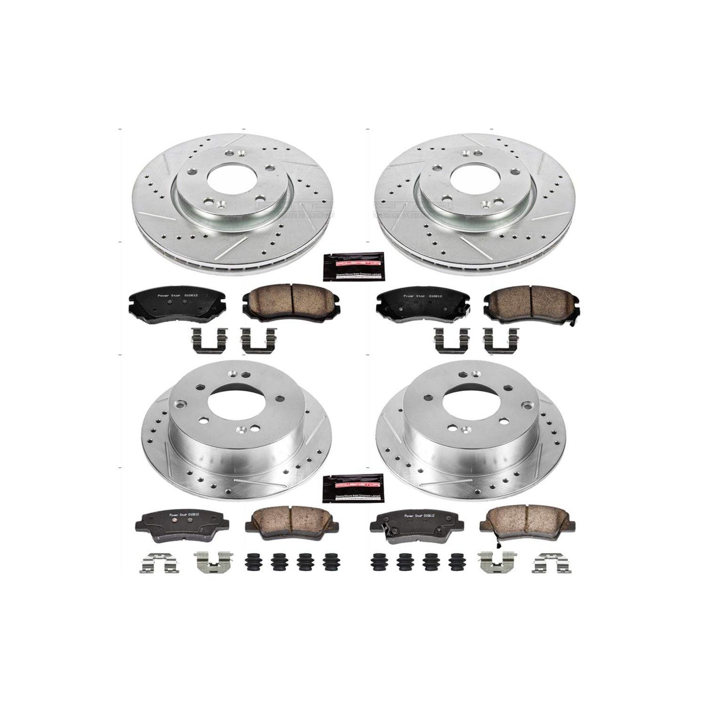 PowerStop Power Stop 12-13 Kia Soul Front & Rear Z23 Evolution Sport Brake Kit K6303