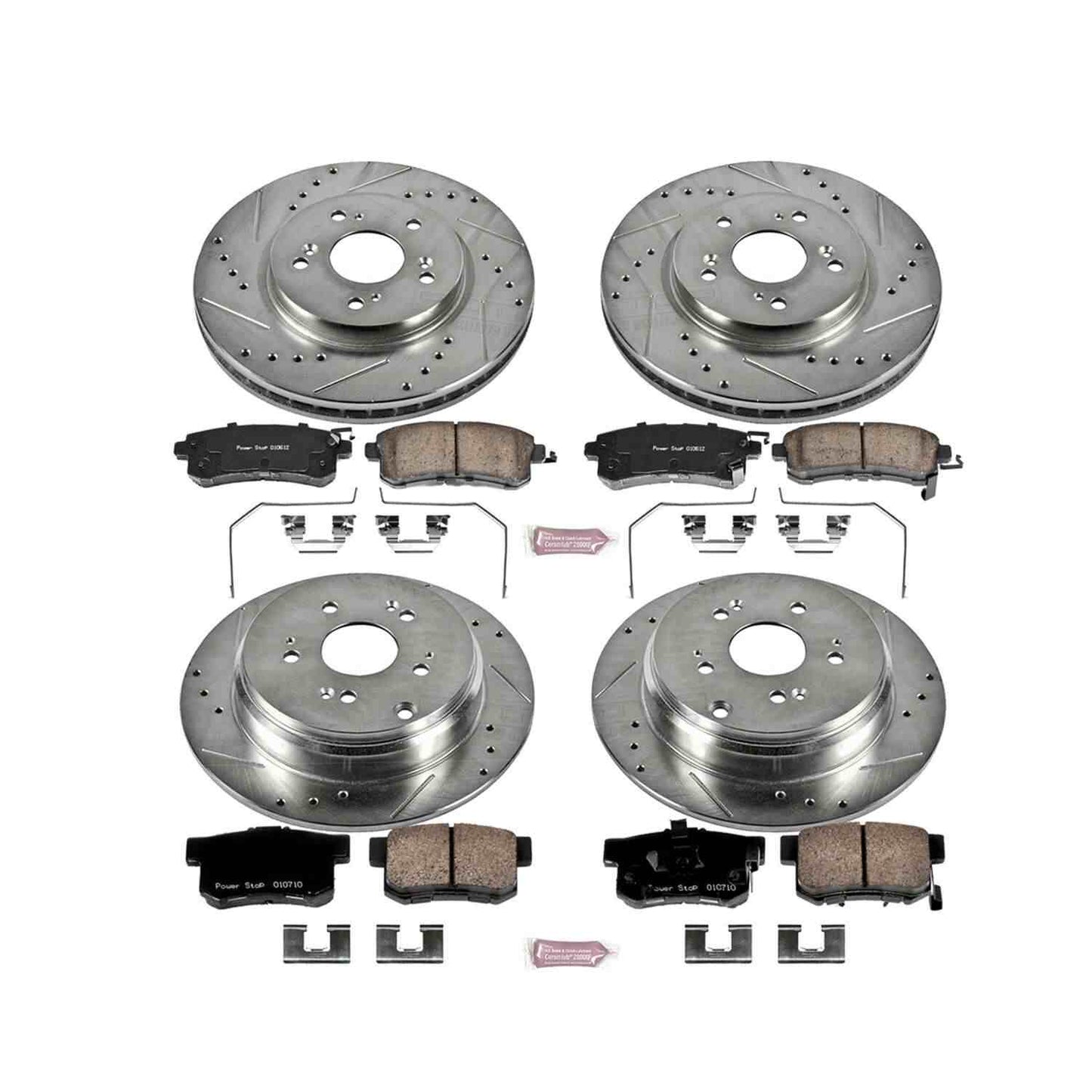 PowerStop Power Stop 12-16 Honda CR-V Front & Rear Z23 Evolution Sport Brake Kit K6305