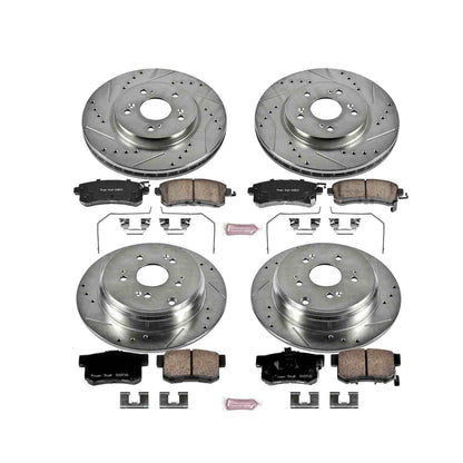 PowerStop Power Stop 12-16 Honda CR-V Front & Rear Z23 Evolution Sport Brake Kit K6305