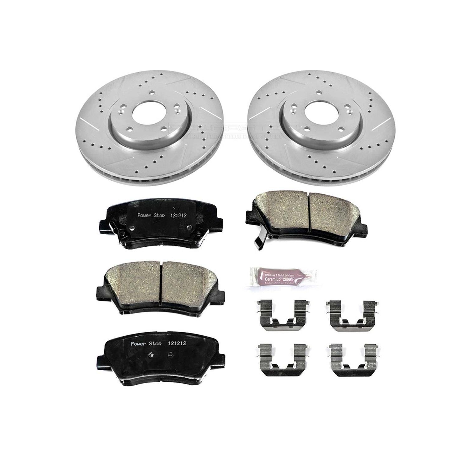PowerStop Power Stop 13-15 Hyundai Veloster Front Z23 Evolution Sport Brake Kit K6306