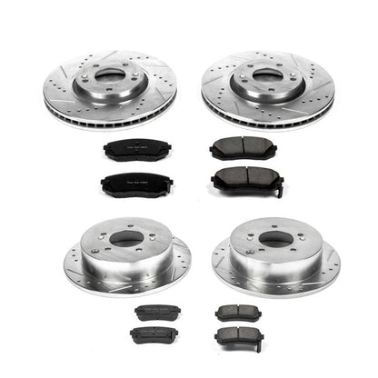 PowerStop Power Stop 10-15 Hyundai Tucson Front & Rear Z23 Evolution Sport Brake Kit K6307