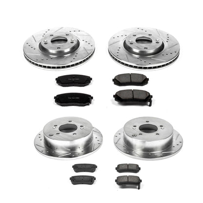 PowerStop Power Stop 10-15 Hyundai Tucson Front & Rear Z23 Evolution Sport Brake Kit K6307
