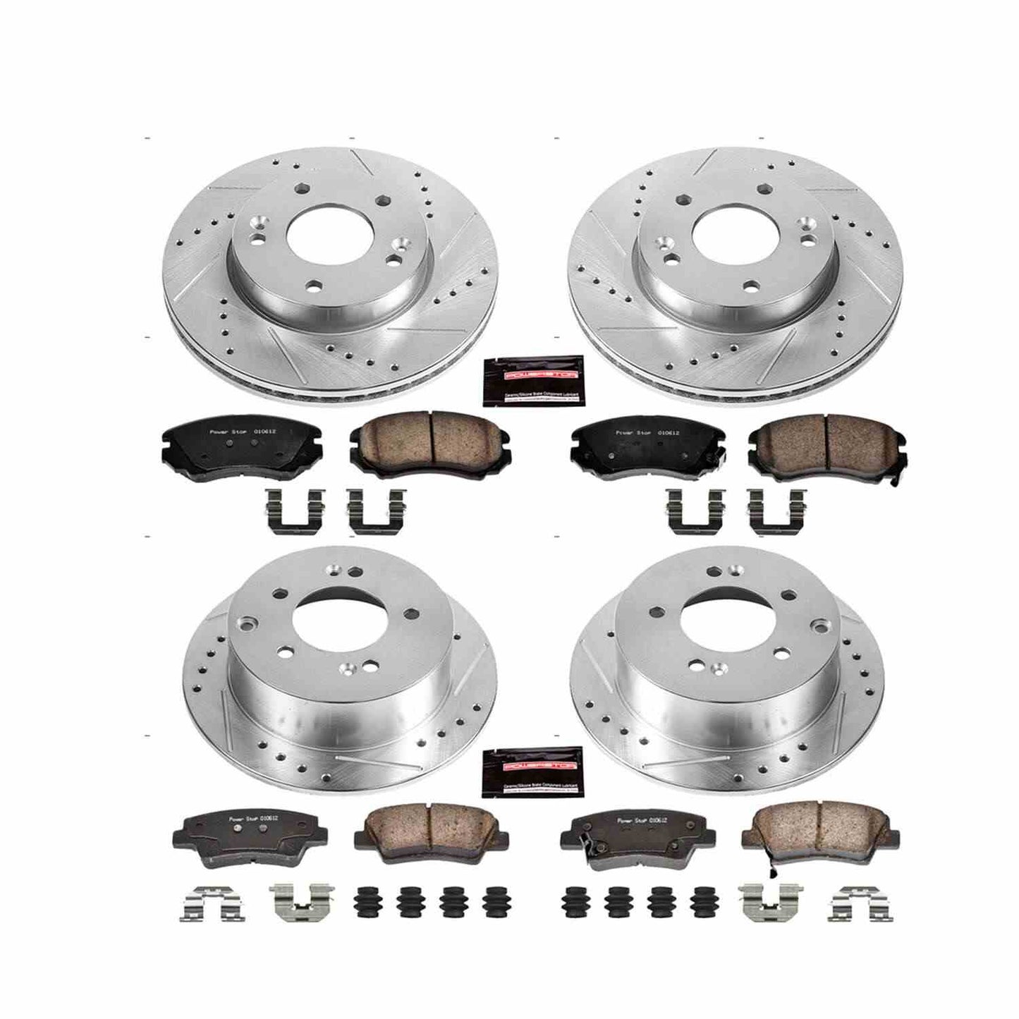PowerStop Power Stop 10-11 Kia Soul Front & Rear Z23 Evolution Sport Brake Kit K6310