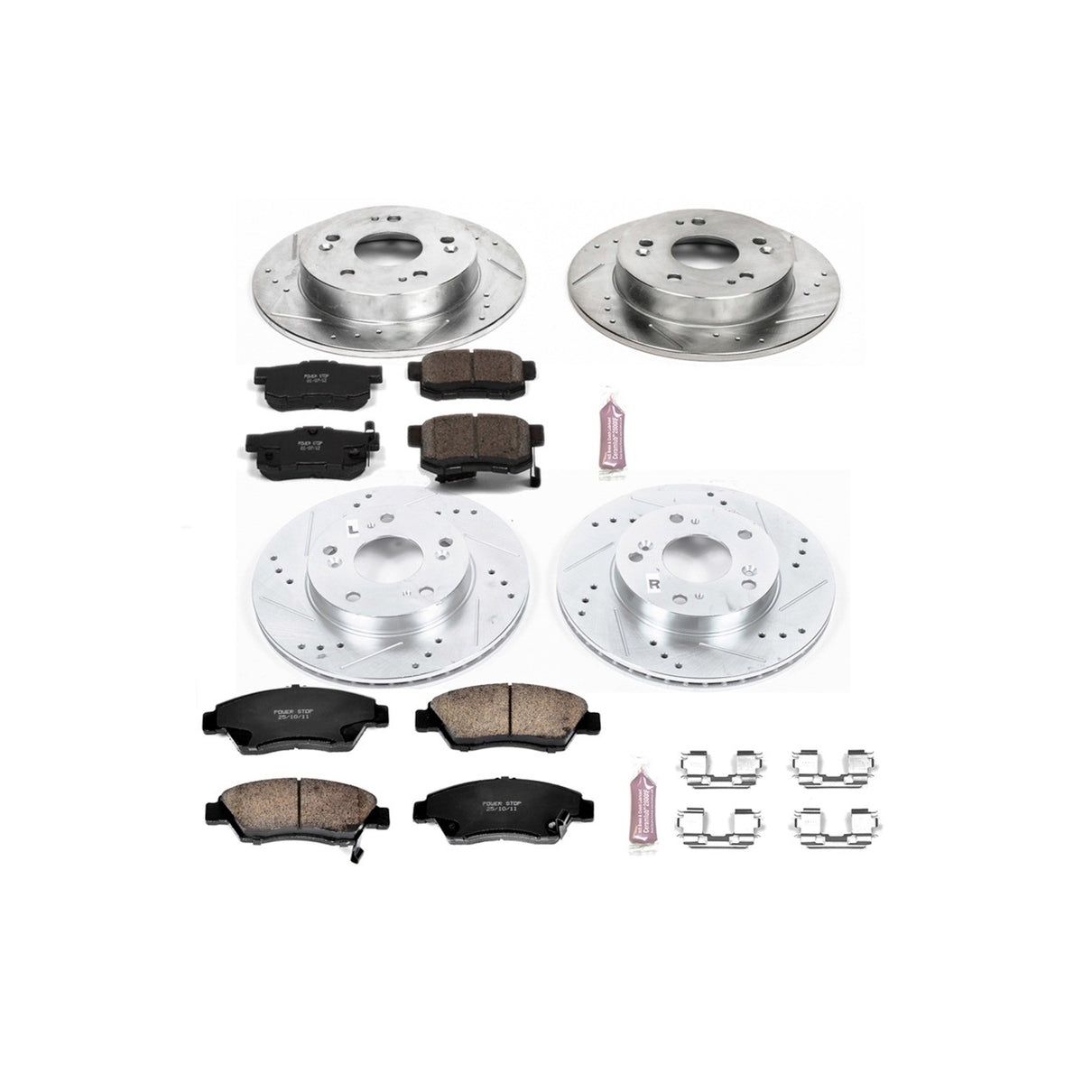 PowerStop Power Stop 13-15 Acura ILX Front & Rear Z23 Evolution Sport Brake Kit K6318