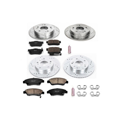 PowerStop Power Stop 13-15 Acura ILX Front & Rear Z23 Evolution Sport Brake Kit K6318