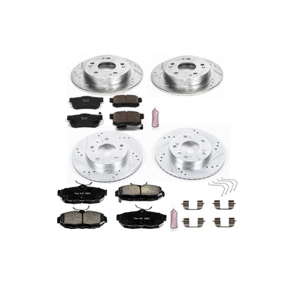 PowerStop Power Stop 2012 Honda Civic Front & Rear Z23 Evolution Sport Brake Kit K6320