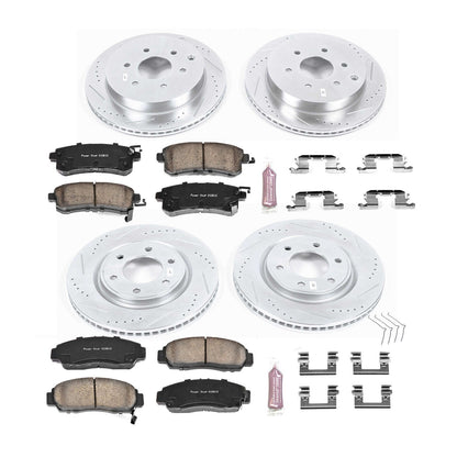 PowerStop Power Stop 11-13 Infiniti QX56 Front & Rear Z23 Evolution Sport Brake Kit K6322
