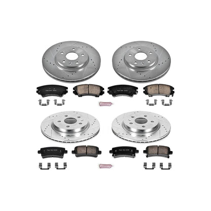 PowerStop Power Stop 2017 Buick Regal Front & Rear Z23 Evolution Sport Brake Kit K6330