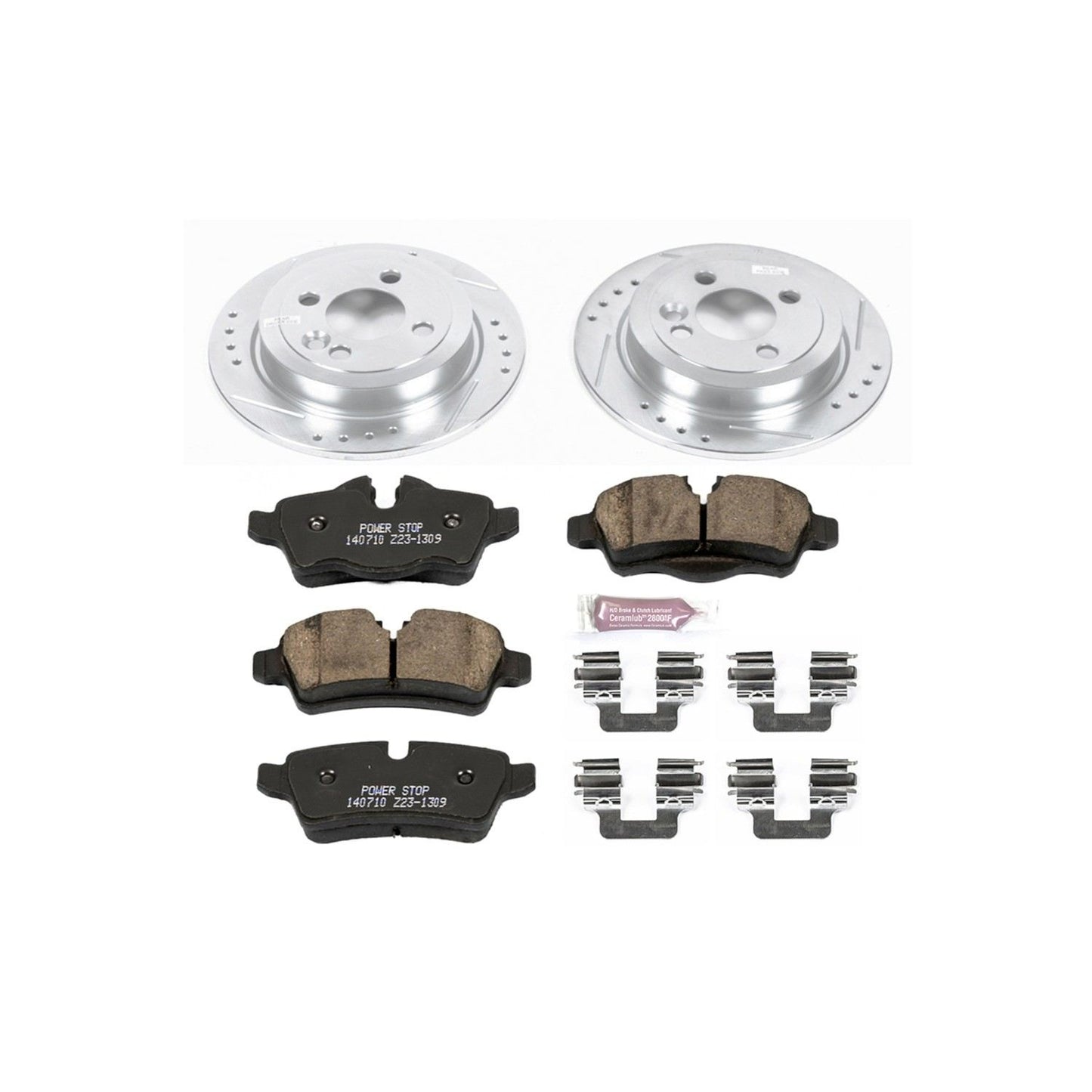 PowerStop Power Stop 11-16 Mini Cooper Rear Z23 Evolution Sport Brake Kit K6331