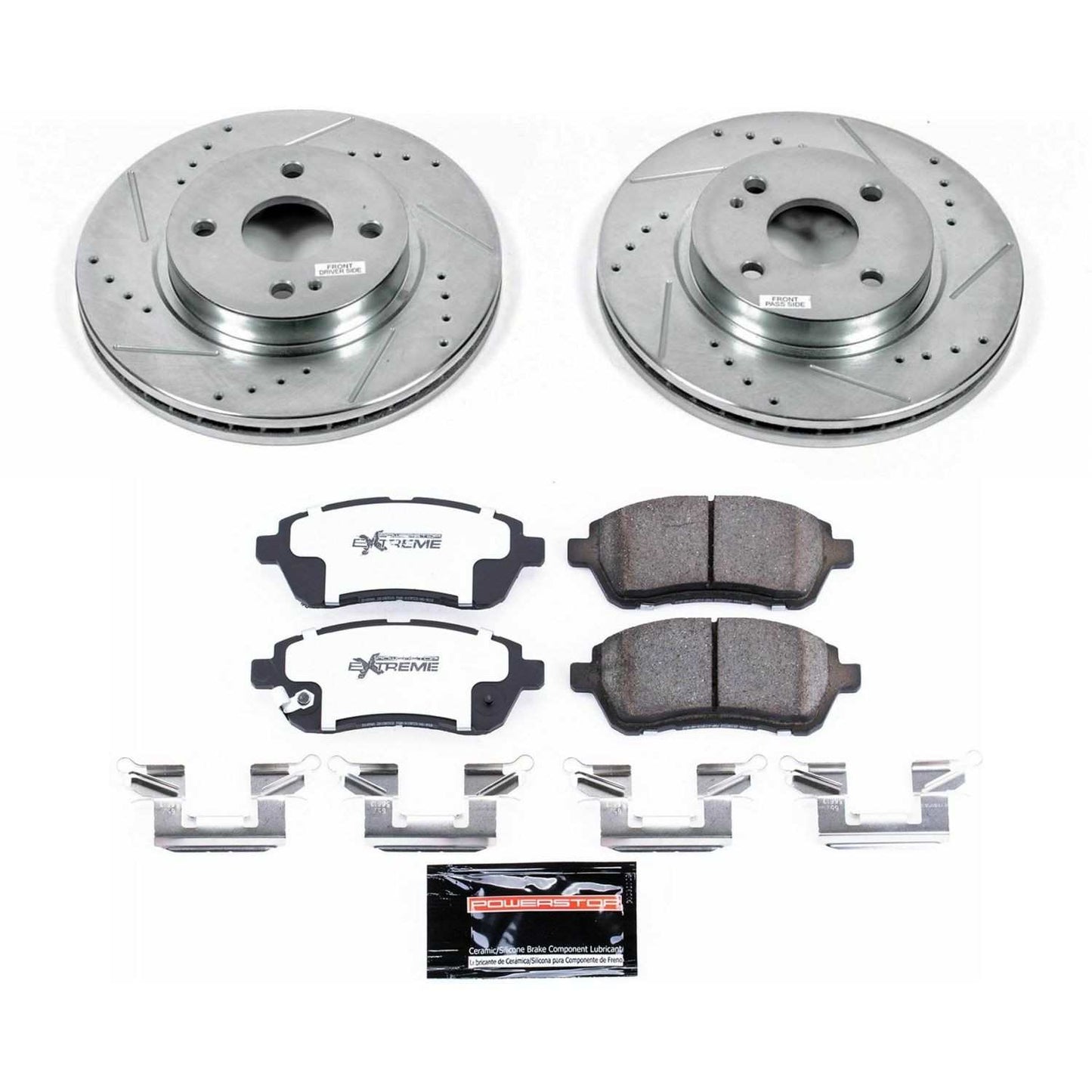 PowerStop Power Stop 11-14 Mazda 2 Front Z26 Street Warrior Brake Kit K6344-26